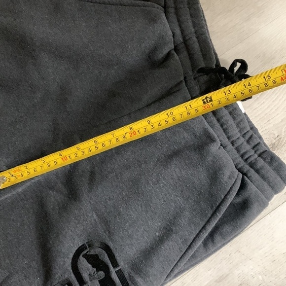 Echo Sweat pants size M gray drawstring pockets logo embroidered - Picture 6 of 14